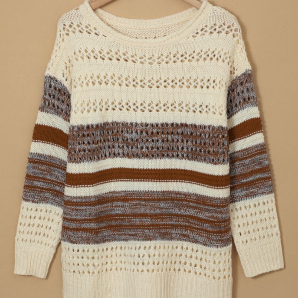 NWOT Loose Round Neck Sweater (226918) - Picture 6 of 8
